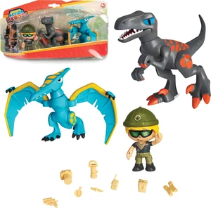 Action Heroes Dino Pack Playset per Bambini da 4+ Anni Famosa - Foto 1 di 8