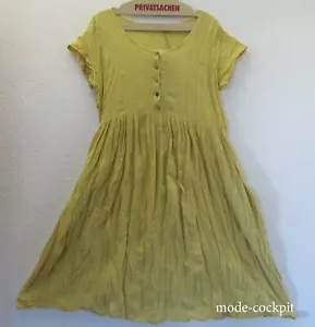 PRIVATSACHEN cooles Kleid Bio-Baumwolle A-Linie NÄHCAFE gelb'löwe' 44-46-48 (2) - Bild 1 von 3