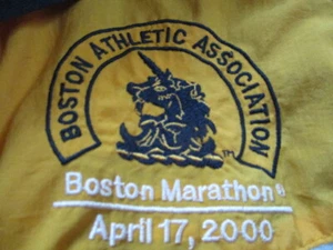 Woodlake Sport 17. April 2000 Boston Marathon bestickte (MED) Kapuzenjacke - Bild 1 von 9