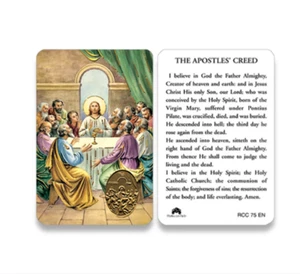The Apostles' Creed - Plastic stock Holy Card RCC75EN - Picture 1 of 4