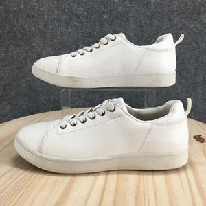 Drew Shoes Womens 9.5 Narrow Sneakers White Leather Lace Up Low Top 40999-20 - Picture 1 of 18