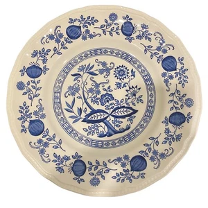 KENSINGTON Staffordshire Delft COVENTRY BLUE ONION 10" Dinner Plate ENGLAND - Picture 1 of 5