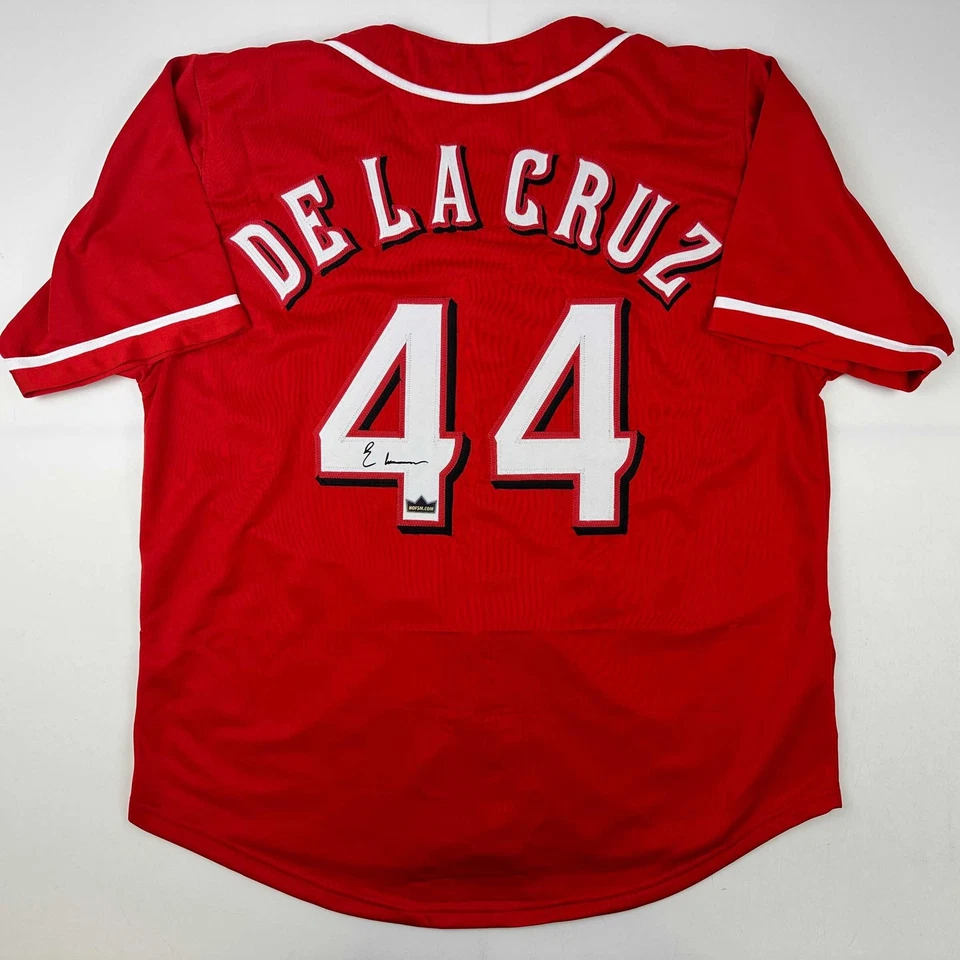 Facsimile Autographed Elly De La Cruz Cincinnati Red Reprint Jersey Size Mens XL - Image 1 of 4