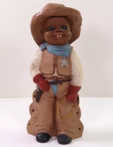 All God's Children "ELI" Resin Little Cowboy Figurine by Martha Holcombe 5" - Picture 1 of 18