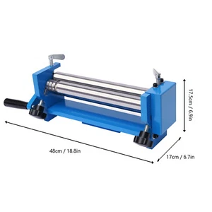 SJ300 3-Walzen Rundbiegemaschine Manuell Biegemaschine Rollenbiegemaschine 300mm - Bild 1 von 12