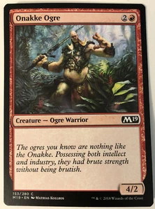 MTG Onakke Ogre Core Set 2019 153/280 Regular Common - Picture 1 of 1