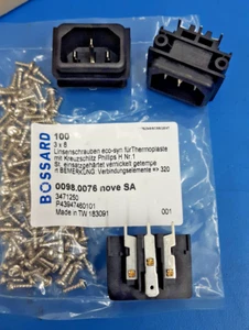 SCHURTER GSF1.0002.41 AC Power Entry Modules GSF Screwfit without fuse* 5 PCS - Picture 1 of 2