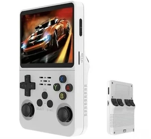 White R36S Retro Handheld Video Game Console 5000+ Games 3.5 Inch IPS Screen UK - Picture 1 of 2