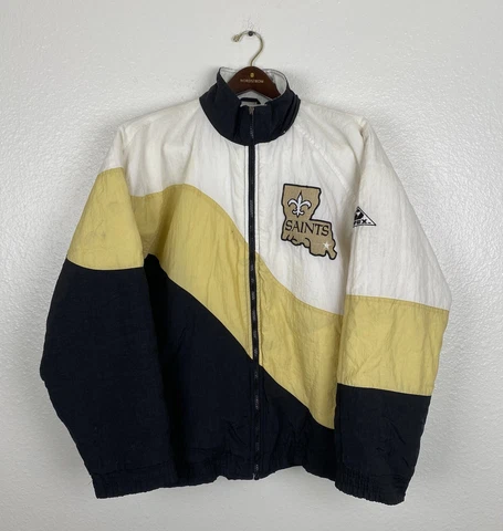Vintage 1990s New Orleans Saints Apex One PRO LINE NFL Jacket Size Large Cover
