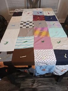 TRAPUNTA AMISH FATTA A MANO! Trapunta patchwork reversibile 60x80 nuova - Foto 1 di 8
