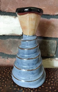 Butter + Toast Colorful Swirl Spiral Ceramic Pottery Art Candlestick Vase Vessel - Picture 1 of 7