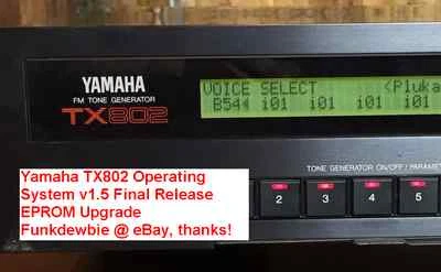 Yamaha TX802 OS v1.5 EPROM Firmware Upgrade KIT / New ROM Final Update Chip - Image 1 of 2