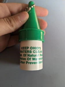 Marine boat floating keychain container Keep Ohio's Waters clean GREEN 3 - Picture 1 of 7