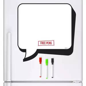 SPEECH BUBBLE Dry Wipe Magnetic Fridge Whiteboard Memo Board Drywipe Notice UK - Picture 1 of 8