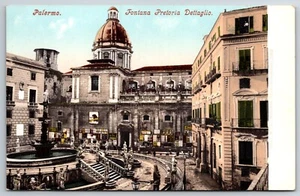 Pretoria / Praetorian Fountain Sicily Italy Postcard c1901-1907 NP - Picture 1 of 2