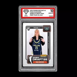 Graded 10 Paige Bueckers Draft 1st RC Rookie Card 2025 Panini Instant - Picture 1 of 1