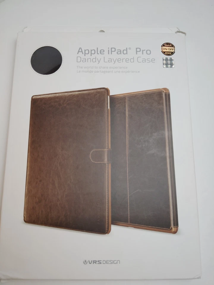 VRS Design Dandy Leather Style iPad Pro Layered Case - Dark Brown - Image 1 of 4