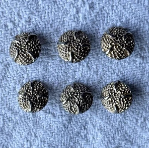 (6) Original BALLANTYNE Gold Cardigan Buttons - Picture 1 of 2
