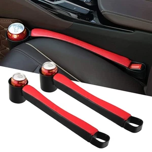 2 Prices Car Seat Gap Filler Pad PU Leather Console Side Pocket Organizer and... - Foto 1 di 9