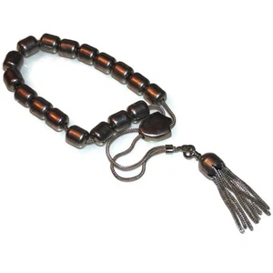 Bracciale Vintage Argento Sterling 925 Komboloi Greco Preoccupazione 17 Perline Preghiera Mala - Foto 1 di 4
