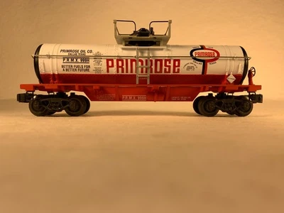 K-LINE 'O/O-27' 3-RAIL #K-6356, PRIMROSE OIL TANK CAR #999H, OB - Image 1 of 4