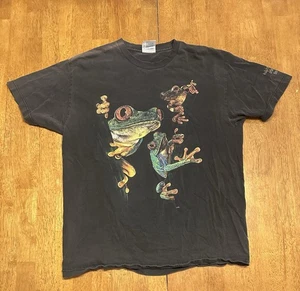 Vintage Frösche Natur T-Shirt Large Audubon Aquarium Y2K - Bild 1 von 6