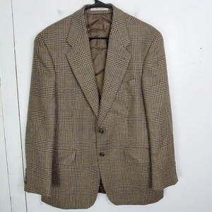 Chaps Ralph Lauren Blazer Mens 40 S Houndstooth Vintage Wool Detective Academia - Picture 1 of 11