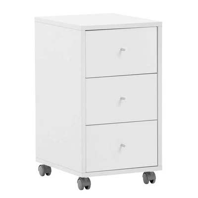 Rollcontainer - perlweiß - 3 Schubladen - Bild 1 von 3