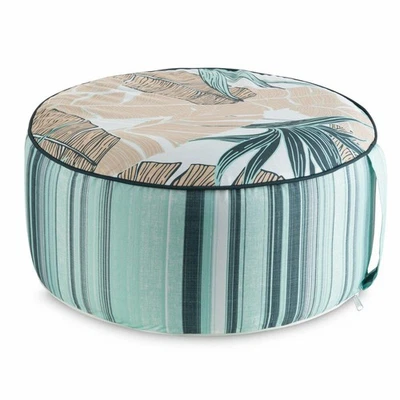 Pouffe Sitzhocker Sitzkissen Puff Bodenkissen 53x23 cm Mehrfarbig Garten Deko - Bild 1 von 4
