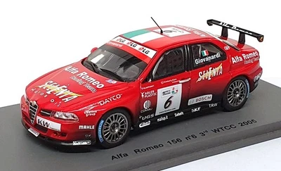 Spark 1/43 Scale S0474 - Alfa Romeo 156 #6 3rd WTCC 2005 F. Giovanardi - Red - Image 1 of 4