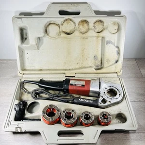 RIDGID 600 Power Drive Pipe Threader with 4 Dies Support Arm and Case - Picture 1 of 13