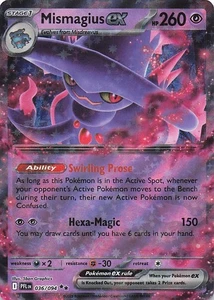 Mismagius ex - Doble Raro Holo ME02: Llamas Fantasmales 036/094 Casi Nuevo - Imagen 1 de 2