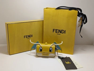 FENDI x FRGMT x Pokemon Nano Baguette Dragonite Charm - New Authentic - Image 1 of 4