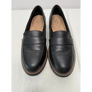 Clarks Collection Sharon Gracie Penny Loafer, Black, Size 9.5 - Picture 1 of 5