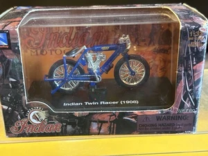 New Ray Toys Indian Twin Racer 1908 Motorcycle Die Cast Replica NOS RARE HTF - Picture 1 of 10