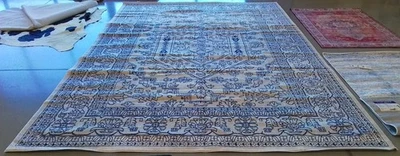 Alfombra MARFIL / AZUL MARINO 10'-0" x 14'-0" defecto, precio reducido 1172784236 ADR108R-10 Foto 1 de 4