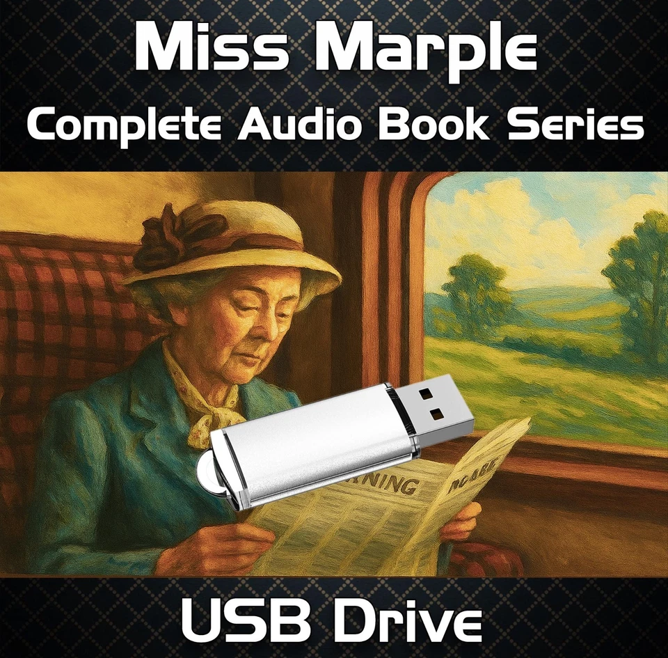 Miss Marple- Agatha Christie Unabridged Audio Book on USB - Over 94hrs - Image 1 of 1