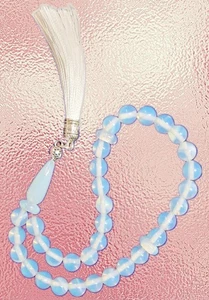 Gebetskette Islam💫Tesbih Muslimische Gebetskette 33 Opal Perlen Herren Schmuck - Bild 1 von 2
