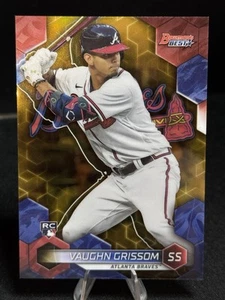2023 Bowman's Best #59 Vaughn Grissom RC Gold Refractor #50/50 - Picture 1 of 2