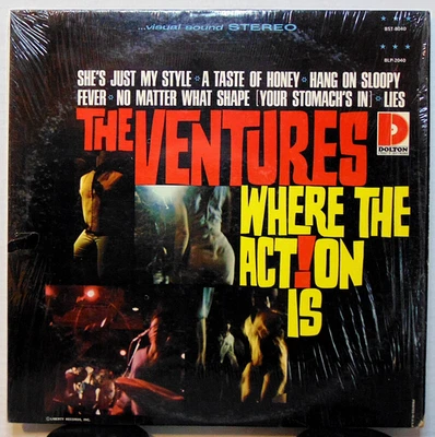 The Ventures - Where The Action Is 1965 Dolton Rock Vinyl LP Record Album SHRINK Foto 1 de 4