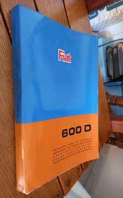 Catalogo Parti di Ricambio Ricambi Meccanica Fiat 600 D 600D 1968 Originale !!!! - Imagem 1 de 4