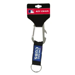 MLB Chicago Cubs Carabiner Keychain with Built-in Bottle Opener - Picture 1 of 2