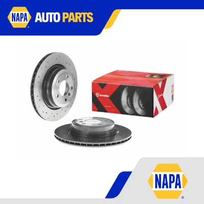 2x Brake Discs Pair Vented fits BMW 335 3.0 Rear 06 to 13 336mm Set Brembo New - Image 1 of 4