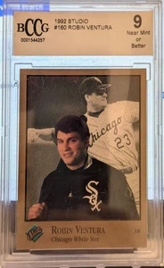 1992 Studio Baseball #160 Robin Ventura BCCG 9 - Picture 1 of 2