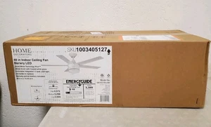 Home Decorators Merwry 48" LED Indoor White Ceiling Fan with Light Kit & Remote - Picture 1 of 5