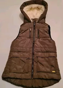 Women's Cotton on Outerwear Puffer Vest Size 12 Dark Green Jacket - Picture 1 of 11