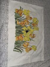 Vintage Vera Neumann Standard Pillowcase MCM 70s Floral Burlington Percale