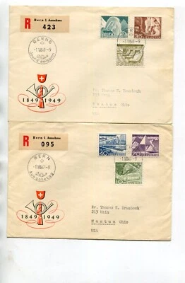 Suiza 1949 Paisaje FRANCÉS Primer Día Cubre Cat 400+ Foto 1 de 4