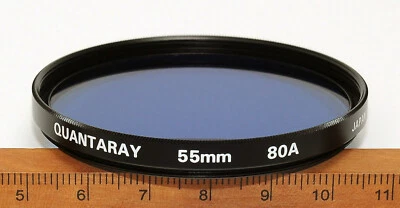 QUANTARAY 55mm 80A Blue FILTER Corrective Conversion JAPAN - Image 1 of 4