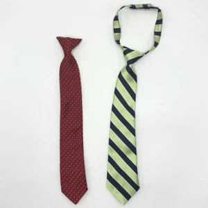 Lot of 2 Little Kid ties - clip on and aplix - Picture 1 of 6